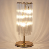 Rexington Home Davison Glass 3 Light Table Lamp