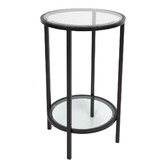 Rexington Home Martin Iron &amp; Glass Side Table