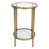 Rexington Home Martin Iron &amp; Glass Side Table