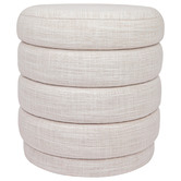 Rexington Home Off-White Elbert Footstool