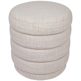 Rexington Home Off-White Elbert Footstool