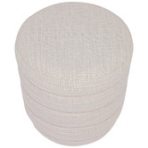Rexington Home Off-White Elbert Footstool