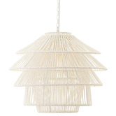 Rexington Home Ossa Iron &amp; Paper Rope Pendant Light