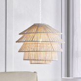 Rexington Home Ossa Iron &amp; Paper Rope Pendant Light