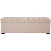Rexington Home Pelee Velvet Storage Ottoman