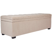 Rexington Home Pelee Velvet Storage Ottoman