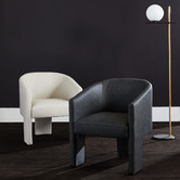 Rexington Home Bronte Marble &amp; Frosted Glass Floor Lamp