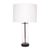 Rexington Home Payne Glass &amp; Metal Linen Table Lamp