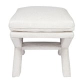 Rexington Home Natural Evelyn Linen-Blend Accent Stool