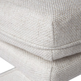 Rexington Home Natural Evelyn Linen-Blend Accent Stool