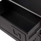 Rexington Home Black Germaine Bedside Table