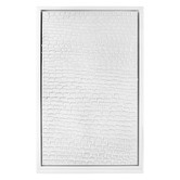 Rexington Home White Ripples Framed Canvas Wall Art