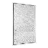 Rexington Home White Ripples Framed Canvas Wall Art