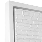 Rexington Home White Ripples Framed Canvas Wall Art