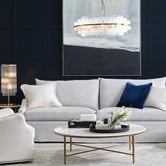 Rexington Home Davison Glass 3 Light Table Lamp