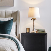 Rexington Home Beverly Linen Palm Table Lamp