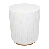 Rexington Home Makayla Bone Inlay Side Table