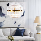 Rexington Home Brass Lawrence Glass Pendant Light