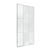 Rexington Home Black Beluga Panelled Floor Mirror