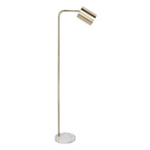 Rexington Home Barraza Marble &amp; Brass Floor Lamp