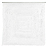 Rexington Home White Vortex Hand-Painted Framed Canvas Wall Art