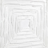 Rexington Home White Vortex Hand-Painted Framed Canvas Wall Art