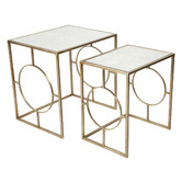 Rexington Home Boston Mirrored Nesting Tables