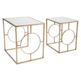 Rexington Home Boston Mirrored Nesting Tables