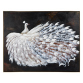 Rexington Home Le Grande Peacock Hand Painted Wall Art