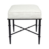 Rexington Home White Hacienda Stool