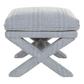 Rexington Home Blue Chevron Candace Stool