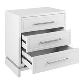 Rexington Home White Pearl Bedside Table
