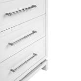 Rexington Home White Pearl Bedside Table