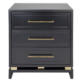 Rexington Home Black Chasey Bedside Table