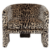 Rexington Home Shana Leopard Velvet Tub Chair