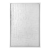 Rexington Home Mosaic Blanco Framed Canvas Wall Art