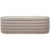 Rexington Home Liam Velvet Storage Ottoman Bench