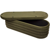 Rexington Home Liam Velvet Storage Ottoman Bench