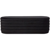 Rexington Home Liam Velvet Storage Ottoman Bench