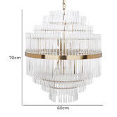 Rexington Home Brass Lawrence Glass Pendant Light
