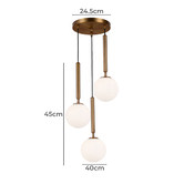 Rexington Home Helicon Iron 3 Light Pendant