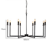 Rexington Home Koven 8 Light Iron Chandelier