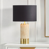 Rexington Home 64.5cm Sigourney Travertine Table Lamp