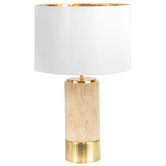 Rexington Home 64.5cm Sigourney Travertine Table Lamp