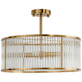 Rexington Home Chandler Iron Semi Flush Mount Ceiling Light