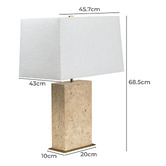 Rexington Home Atlas Travertine Table Lamp