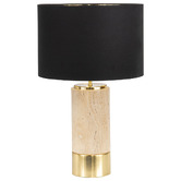 Rexington Home 64.5cm Sigourney Travertine Table Lamp