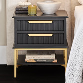 Rexington Home Wyatt 2 Drawer Bedside Table