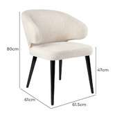 Rexington Home Valerie Cotton-Blend Dining Chair