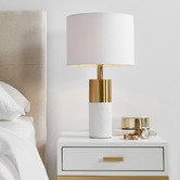 Rexington Home Aryx Faux Marble Table Lamp